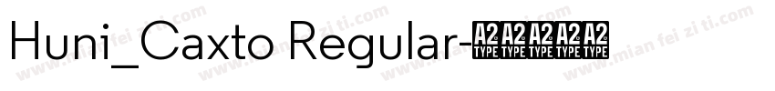 Huni_Caxto Regular字体转换
